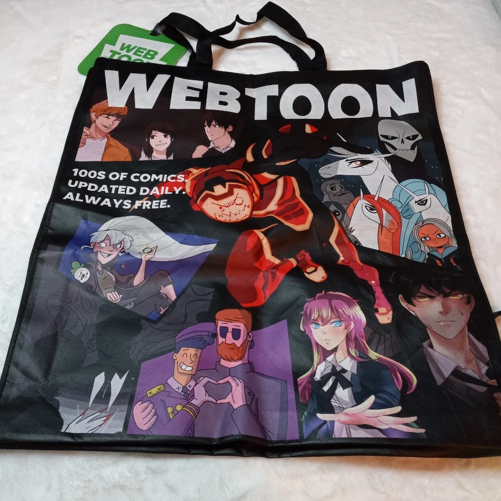 Los Angeles 2018 Comicon Giant Webtoon Tote Bag